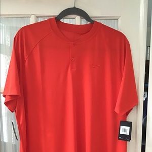 Men's Nike DriFit Henley Collarless Polo Shirt 3XL